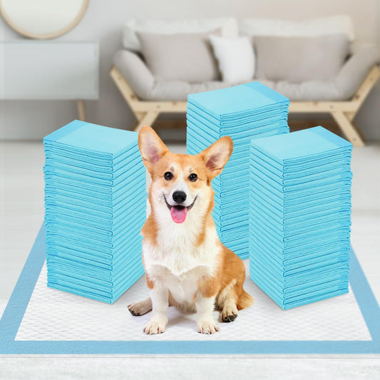 Sted Puppy Pads Dog Pee Pads 23"x23" Puppy Pee Pads for Dogs 6 Layers Thicker Dog Pee Pads Quickly Absorbs & Leak-Proof Dog Pads Disposable Potty Pads for Dogs Cats Doggie Pee Pads 60Ct